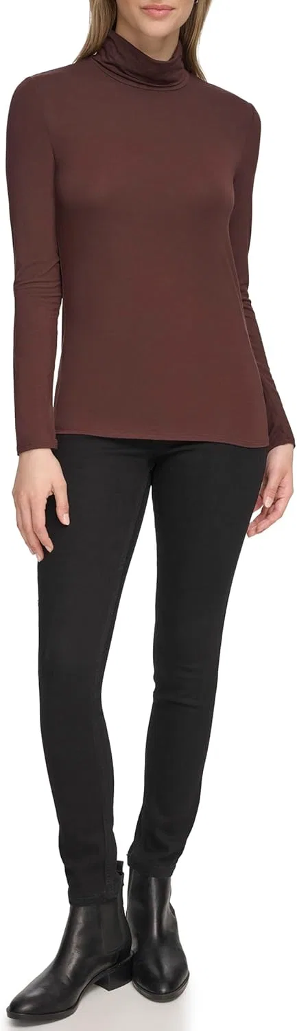 Водолазка длинным рукавом, Calvin Klein, цвет кофейный