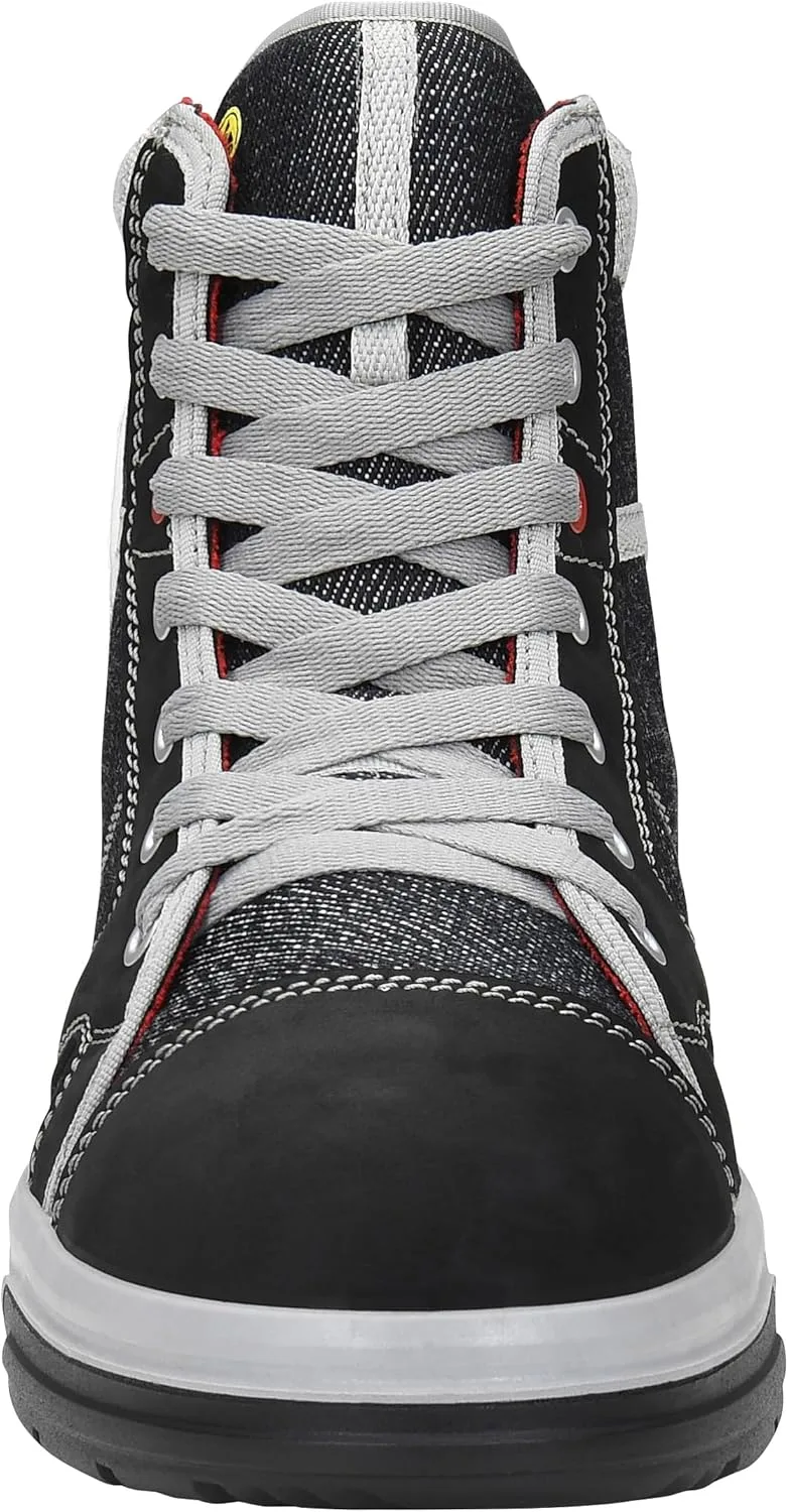 Защитные ботинки ELTEN Sensation XX10 Mid ESD S3S для мужчин и женщин, кожа/текстиль, стальные защитные носки, легкие, спортивные, черный — фото 4