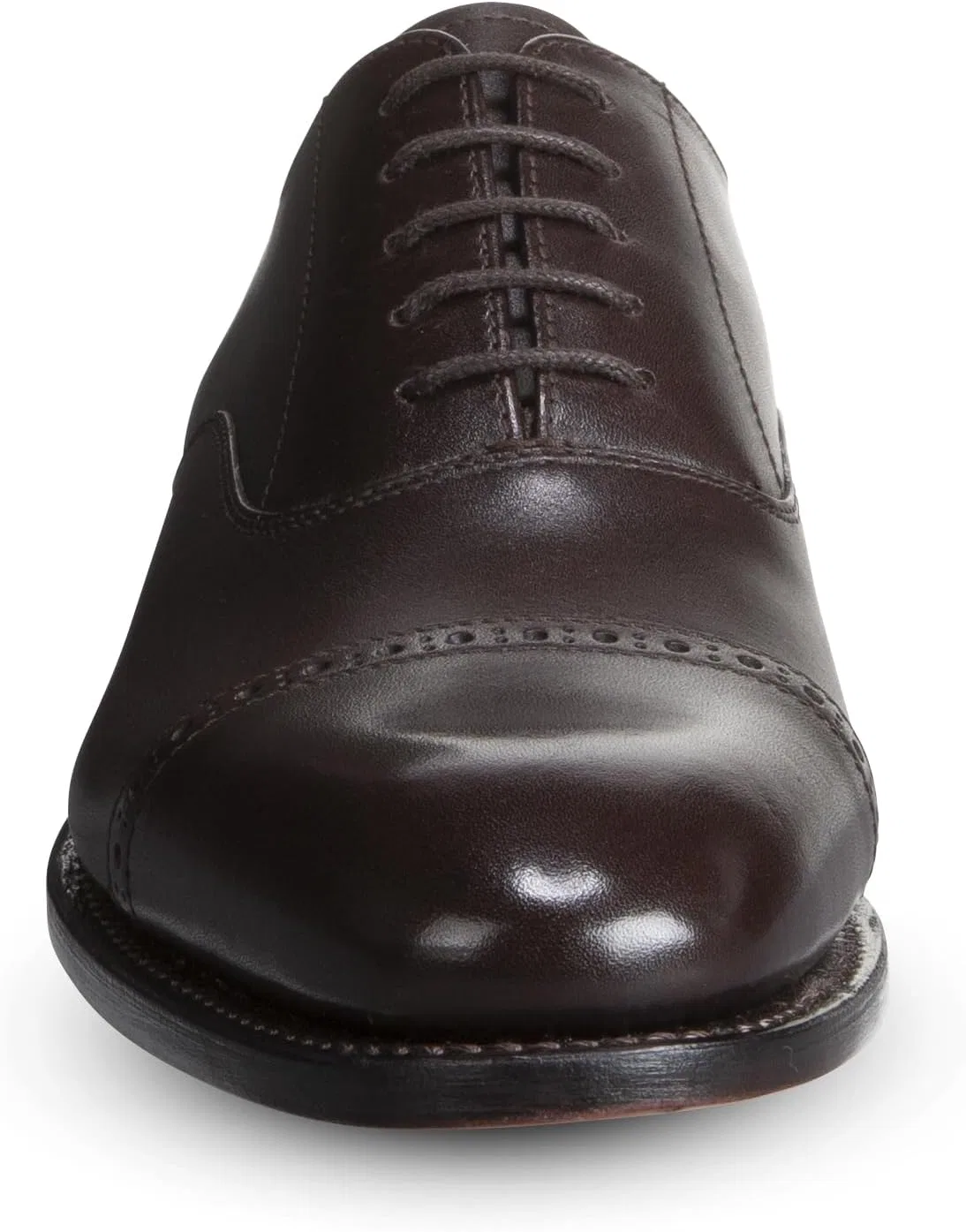 Оксфорды из натуральной кожи, Allen Edmonds, каштановая кожа — фото 2
