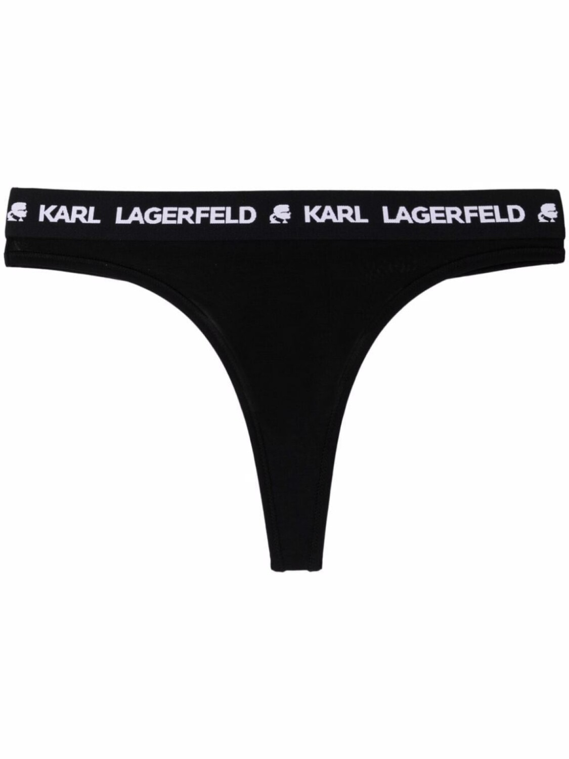 

Karl Lagerfeld трусы-стринги с логотипом на поясе, черный