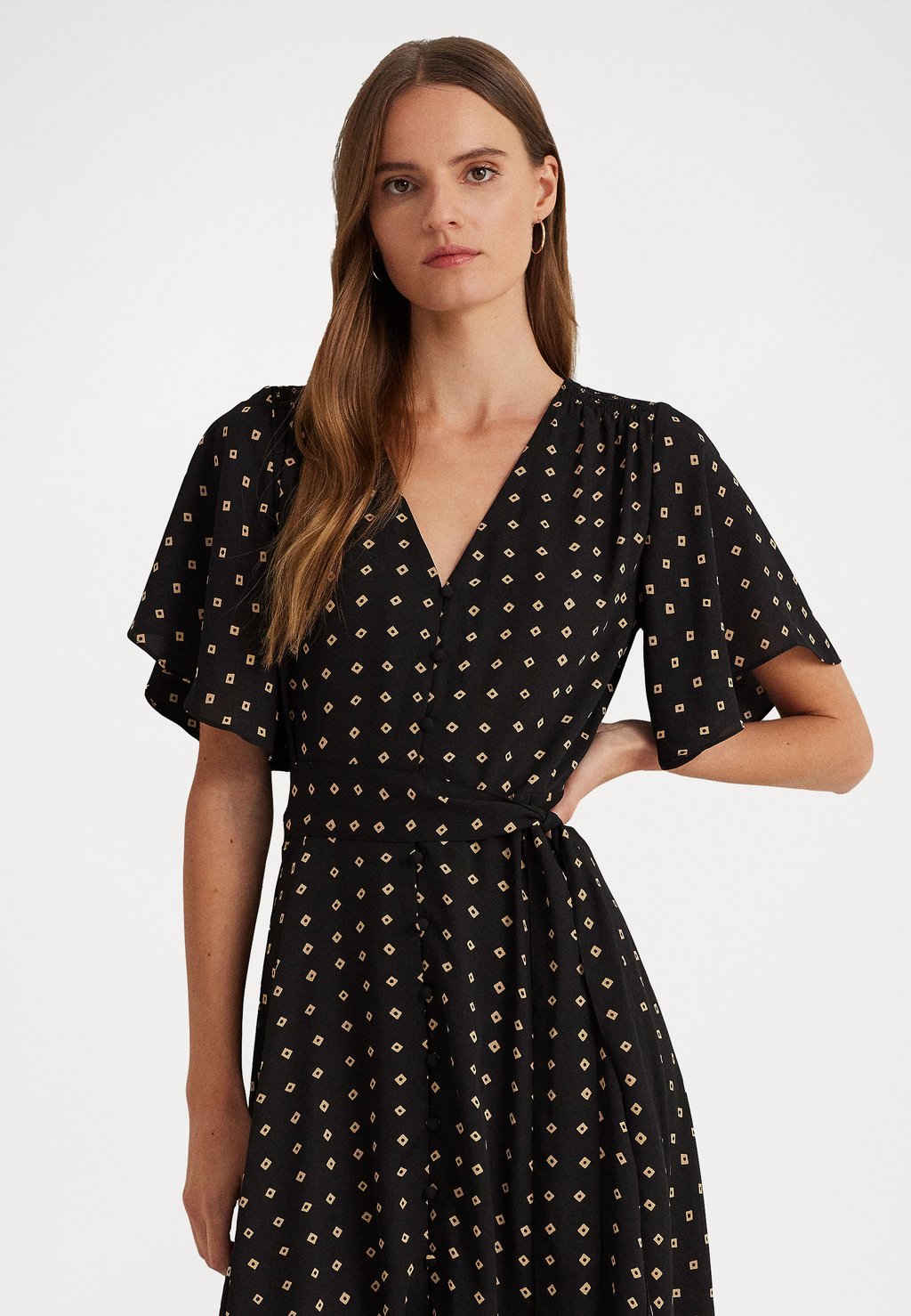 

Платье-рубашка Lauren Ralph Lauren KANGANI DAY DRESS, цвет black/tan