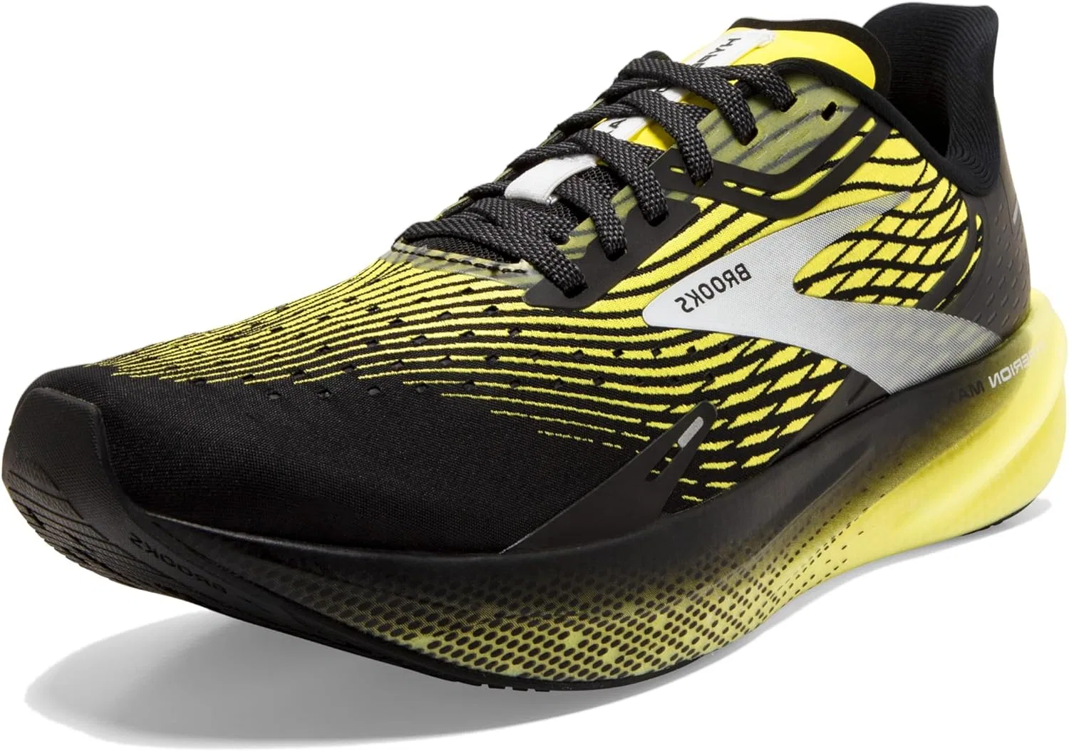 Мужские беговые кроссовки Brooks Hyperion Max, Black Blazing Yellow White