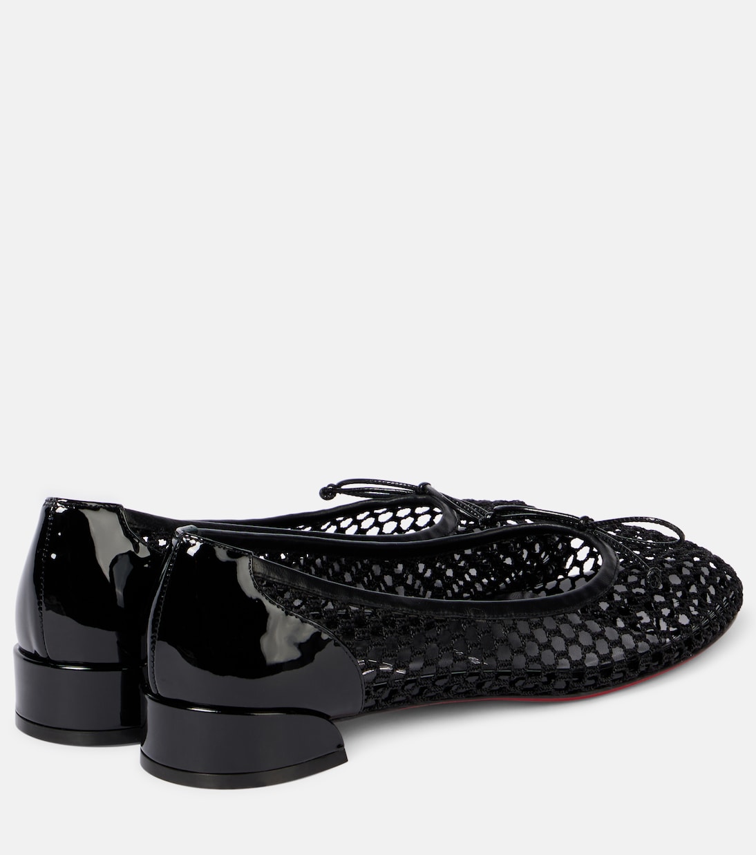 Балетки Sweetie Jane из хлопка и кожи Christian Louboutin, Black/ Lin Black — фото 2