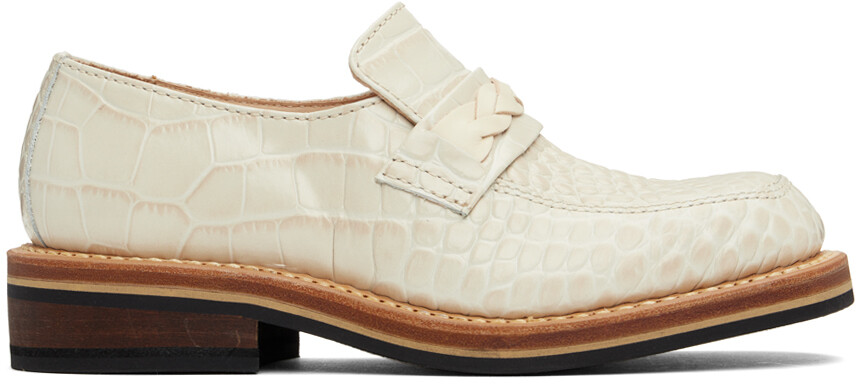 Лоферы Nakano Off-White OUR LEGACY, Vanilla croc bull hide
