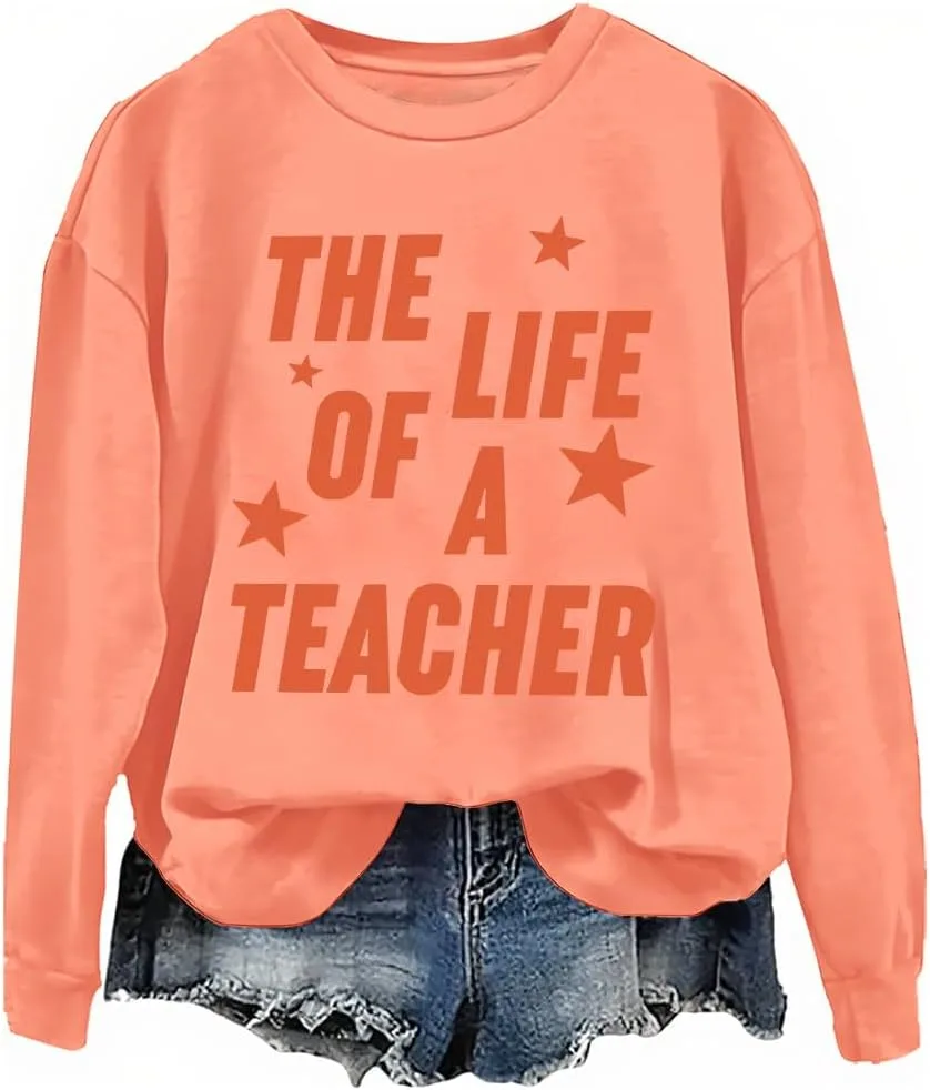 

Толстовка The Life Of A Teacher с капюшоном и длинным рукавом NACJOM