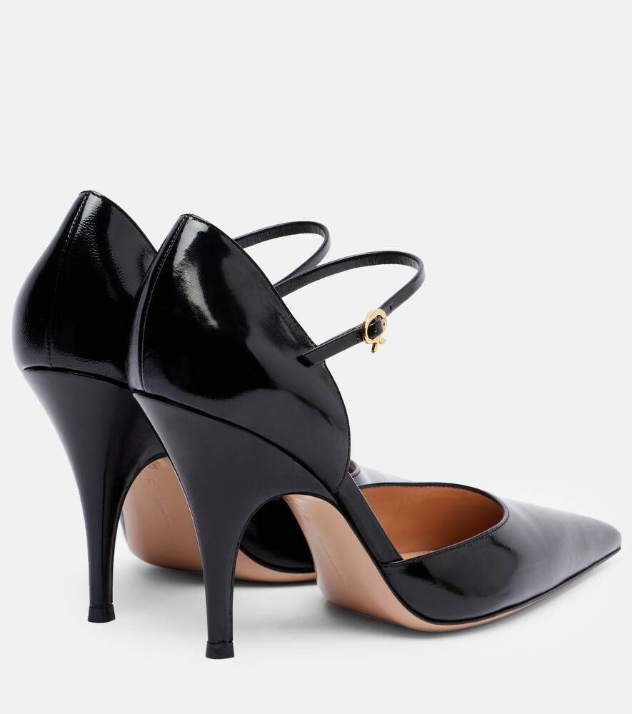 Туфли-лодочки Nuit 95 из лаковой кожи Gianvito Rossi, Black — фото 2