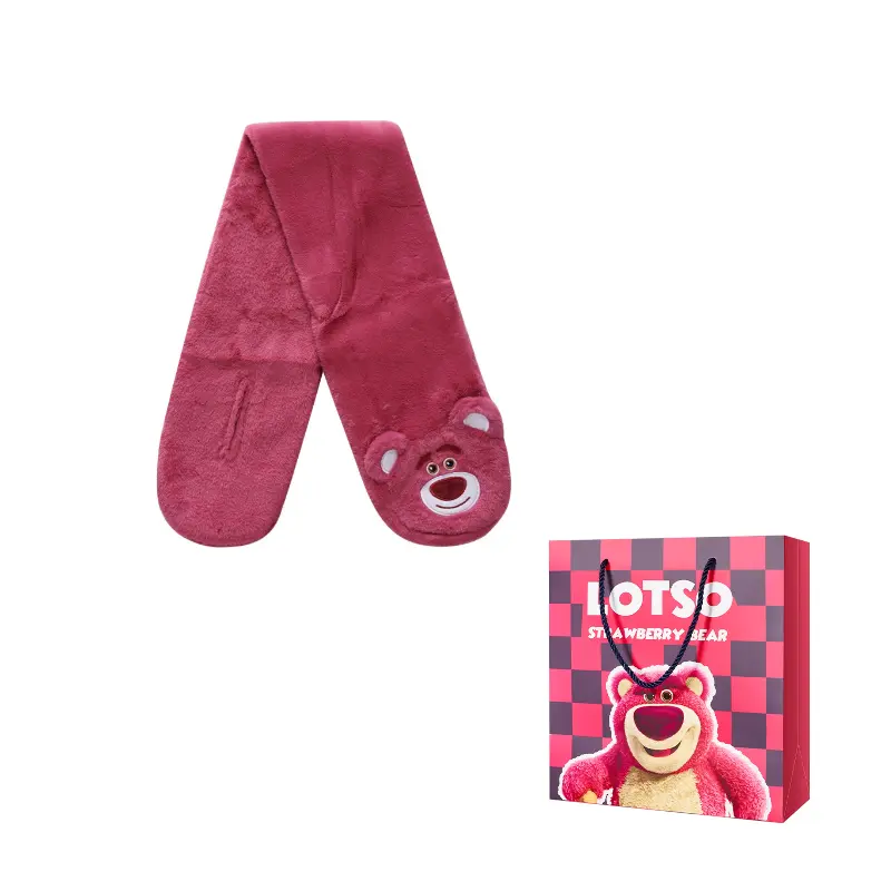 

Disney Вязаный шарф унисекс серии "Медвежонок с клубникой", Lotso Flat Plush Scarf