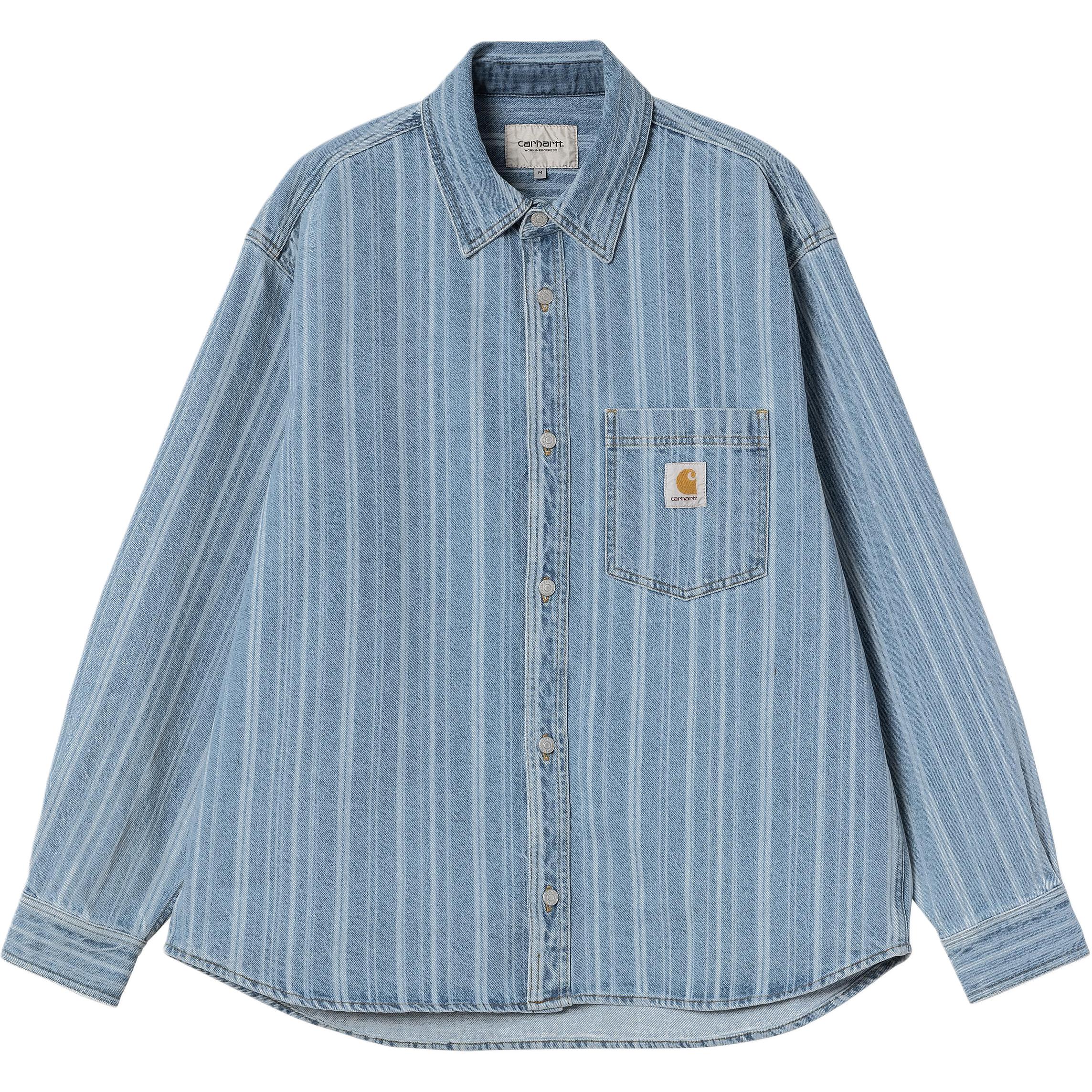 

Carhartt WIP Рубашка в полоску из джинсовой ткани, Blue