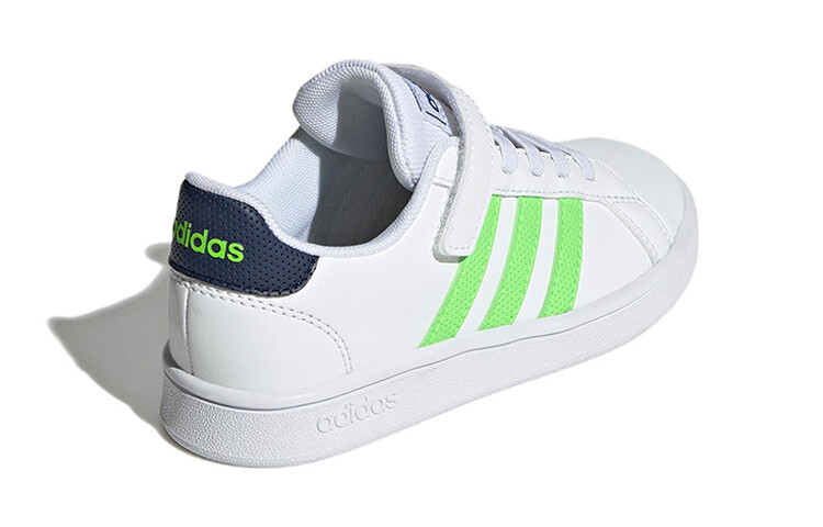 GRAND COURT Детские кроссовки для скейтбординга PS Low-top Белые/зеленые Adidas Neo — фото 4