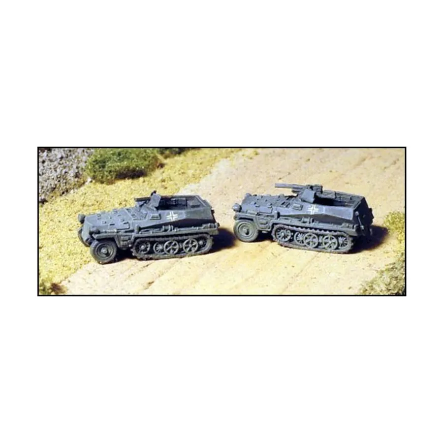 

СдКфз 250, WWII Micro Armour - Germany - Halftracks (1:285)