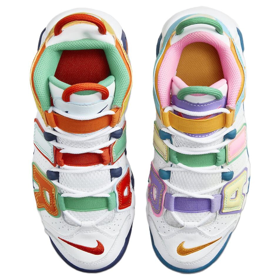 Женская обувь Nike Air More Uptempo Lifestyle, White/Blue/Pink — фото 4