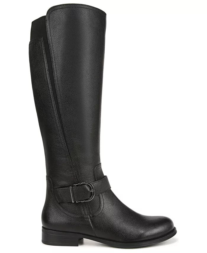 Женские сапоги Jaya Extra Wide Calf с квадратным каблуком до колена Naturalizer, черный — фото 2