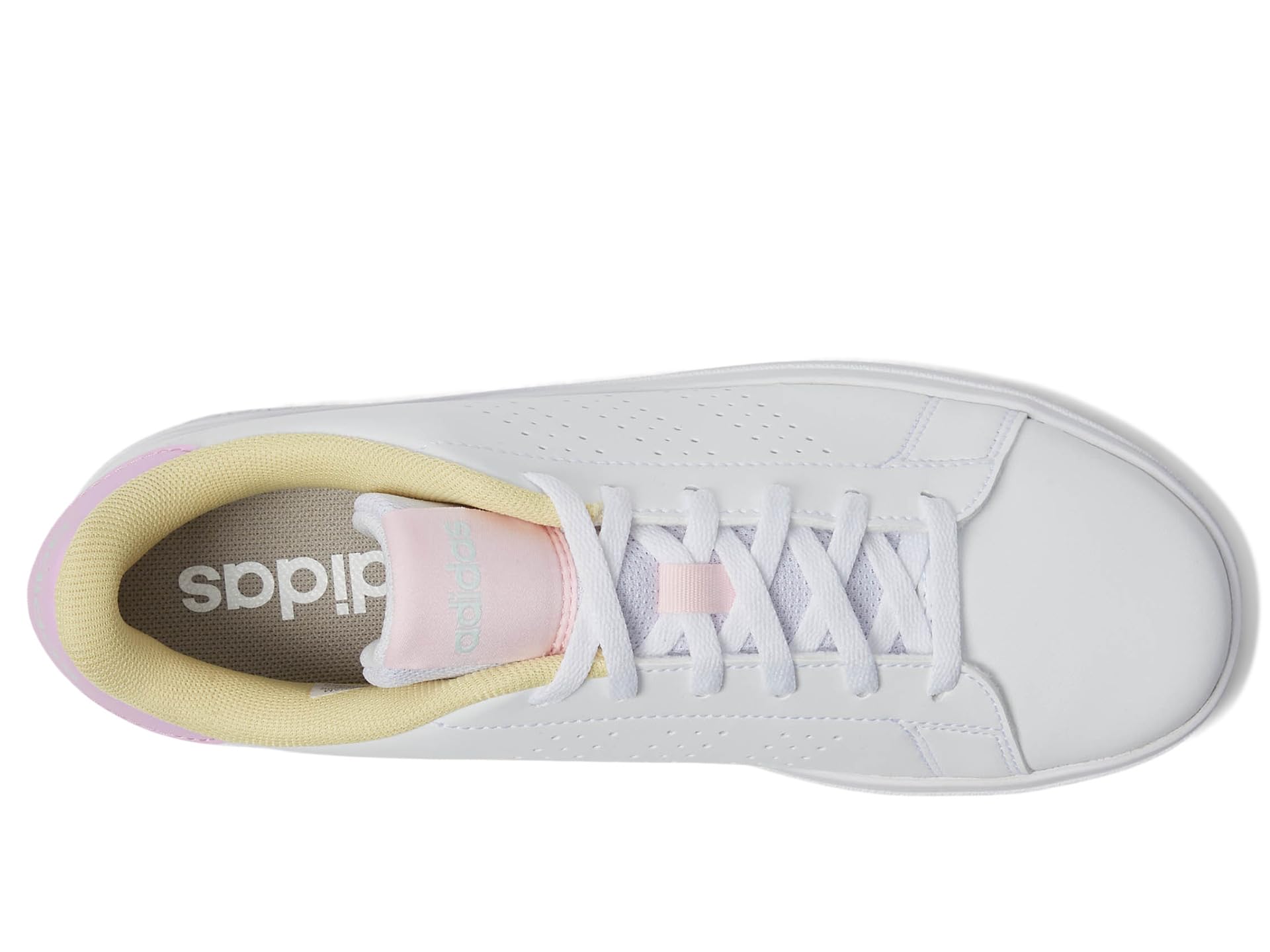 Кроссовки adidas Kids Advantage Base 2.0 Sportswear Shoes, цвет White/Bliss Lilac/Clear Pink — фото 2
