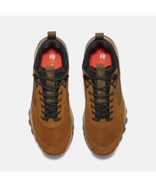 Ботинки для хайкинга Mount Madsen Peak Low Waterproof Timberland кожа ReBOTL широкие коричневые — фото 2