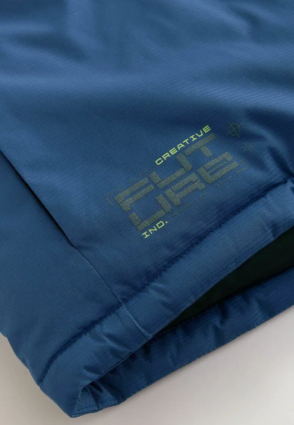 Зимняя куртка стандартного кроя с водонепроницаемой внутренней подкладкой Next, Blue Colourblock — фото 3