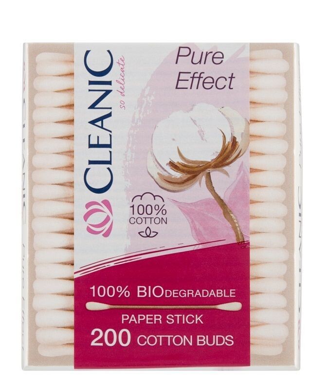 

Ватные палочки Cleanic Pure Effect, 200 шт