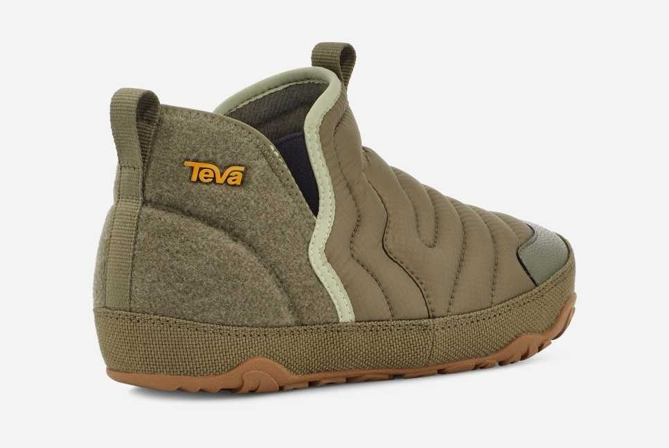 Женские походные ботинки Teva ReEmber Terrain Mid цвета обожженной оливы, зеленый — фото 4