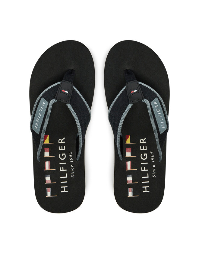 

Сланцы Patch Hilfiger Beach Sandal FM0FM05435 Tommy Hilfiger, черный
