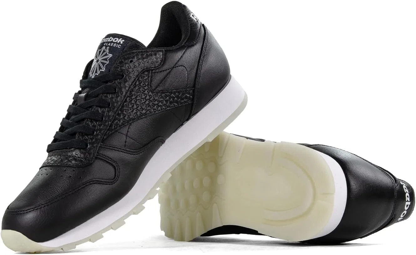 Кроссовки Reebok Herren Classic Leather ID, Black / White — фото 4