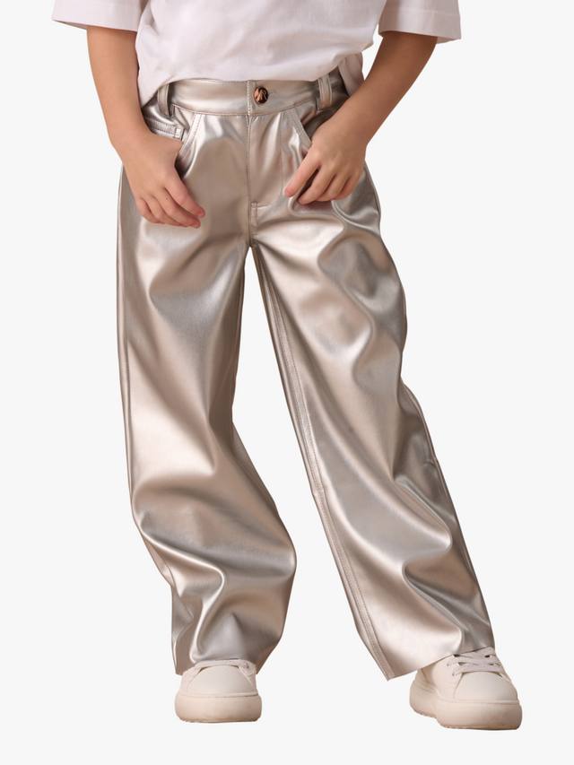 

Детские джинсы Metallic Mid-Rise Angel & Rocket, Silver