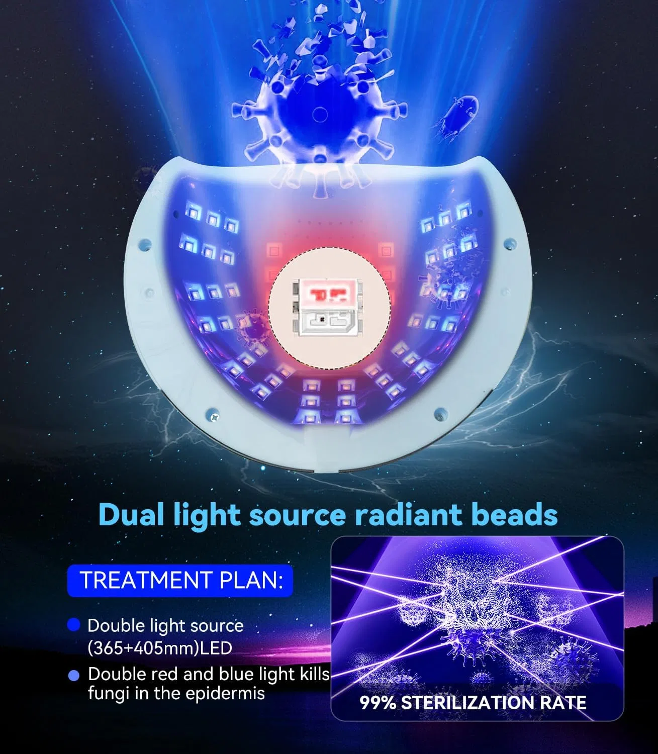 Лазерное устройство для ногтей от Nail Pil Laser Devices Xswccjj, Clear — фото 3