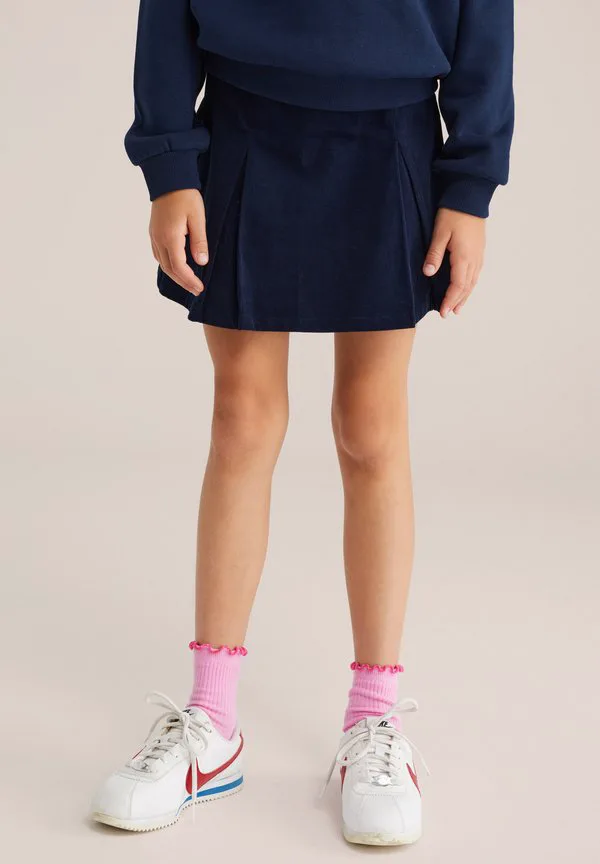 Плиссированная юбка We Fashion, Dark Blue
