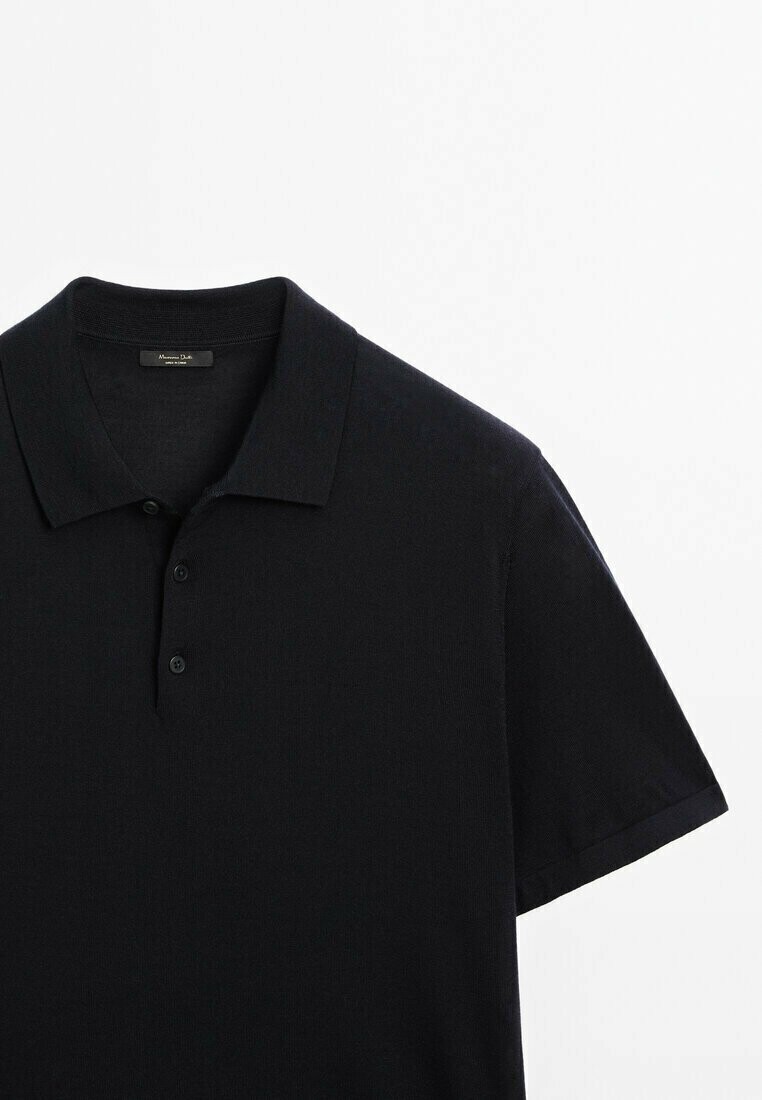 

Рубашка поло SHORT SLEEVE Massimo Dutti, темно-синий