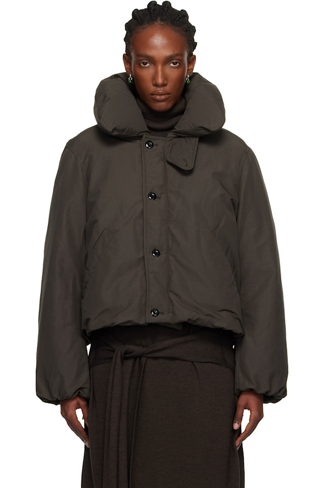 

Lemaire Коричневая короткая пуховая куртка-блузон