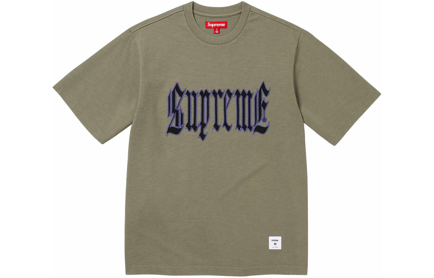 

Футболка SS24 унисекс Supreme, оливковый