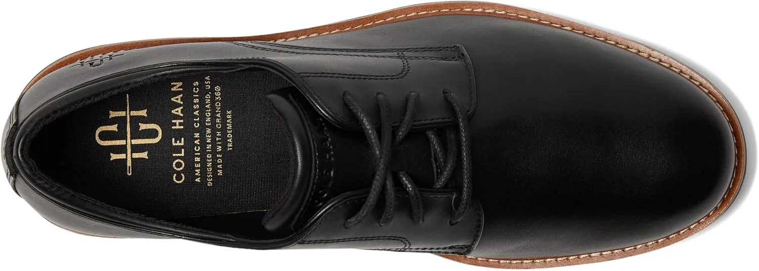 Мужские классические туфли Cole Haan American Montrose с гладким носком, черный — фото 2