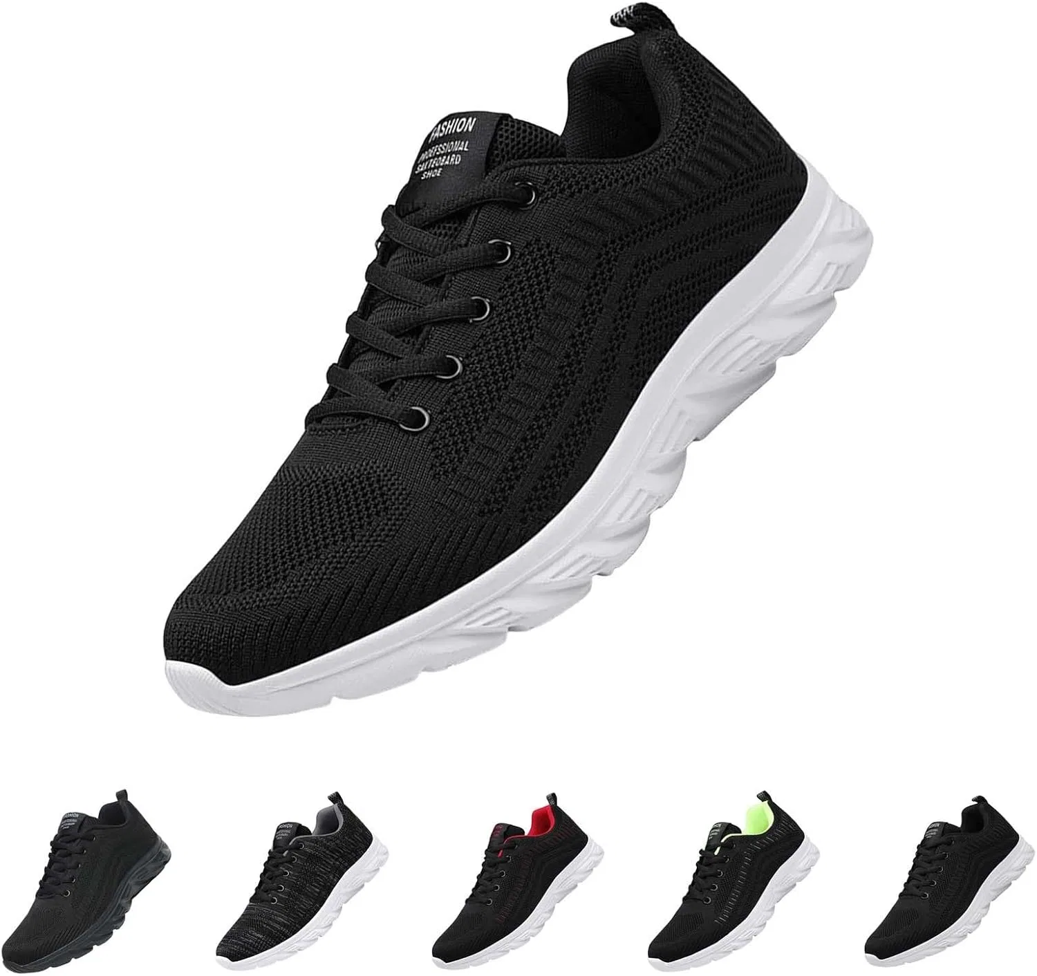 Кроссовки Schuhe Herren Summer - Arbeitsschuhe Herren Leicht Turnschuhe Atmungsaktiv Laufschuhe Verschleißfest Freizeitschuhe Fashion Walkingschuhe Bequeme Basketballschuhe Weichen Sohle Sneaker Generisch, Weiß — фото 4