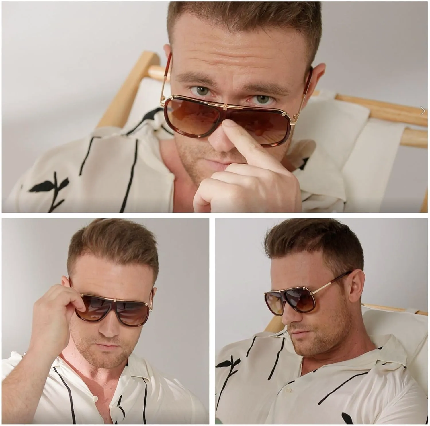 

Солнцезащитные очки Freckles Mark в стиле ретро 70-х годов, итальянские боссы мафии, квадратной формы, винтажные диско-очки для мужчин и женщин, Brown & Matte Black