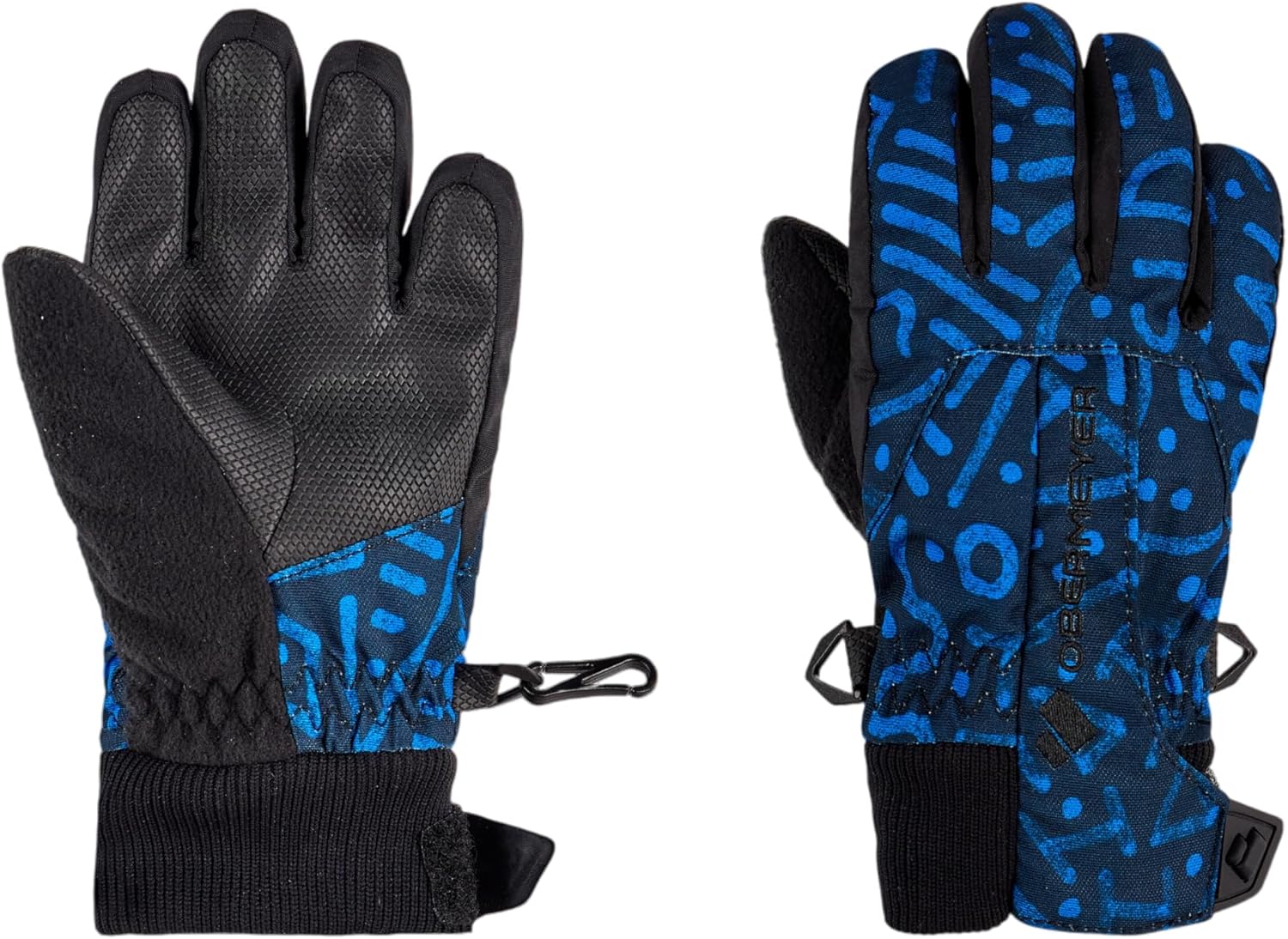 

Детские перчатки Obermeyer Thumbs Up, легко надевать и снимать, водонепроницаемые и утепленные для снега и катания на лыжах, Blue Get Outside