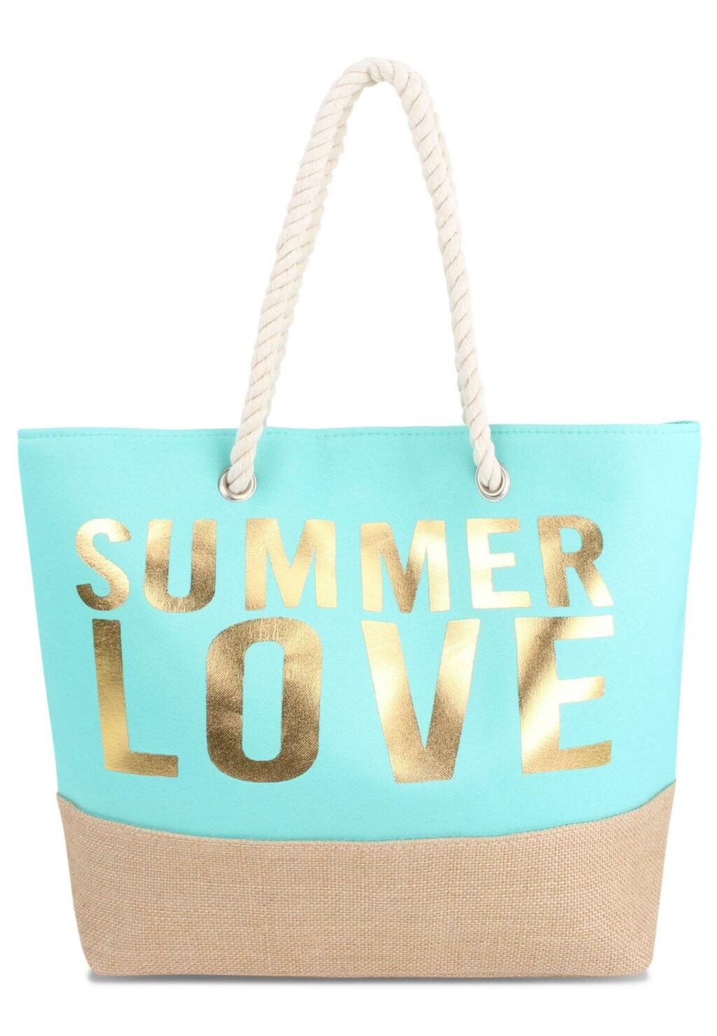 

Сумка BEACH BAG Normani, цвет turquoise, gold-coloured, sand