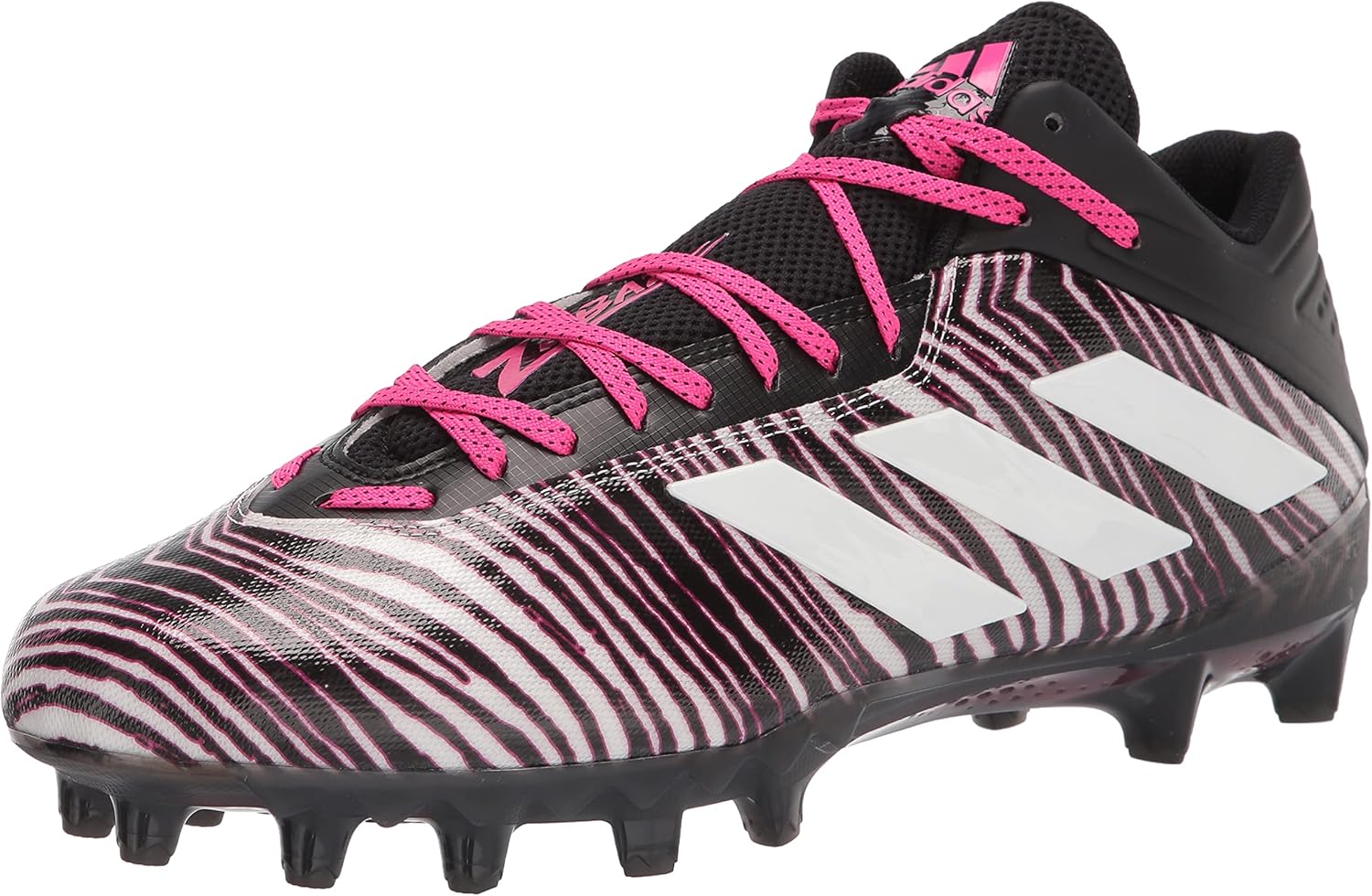 Футбольные бутсы Adidas Performance для мужчин Freak MD, черный/белый/розовый