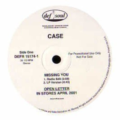 

Сингл 12" Case: Missing You