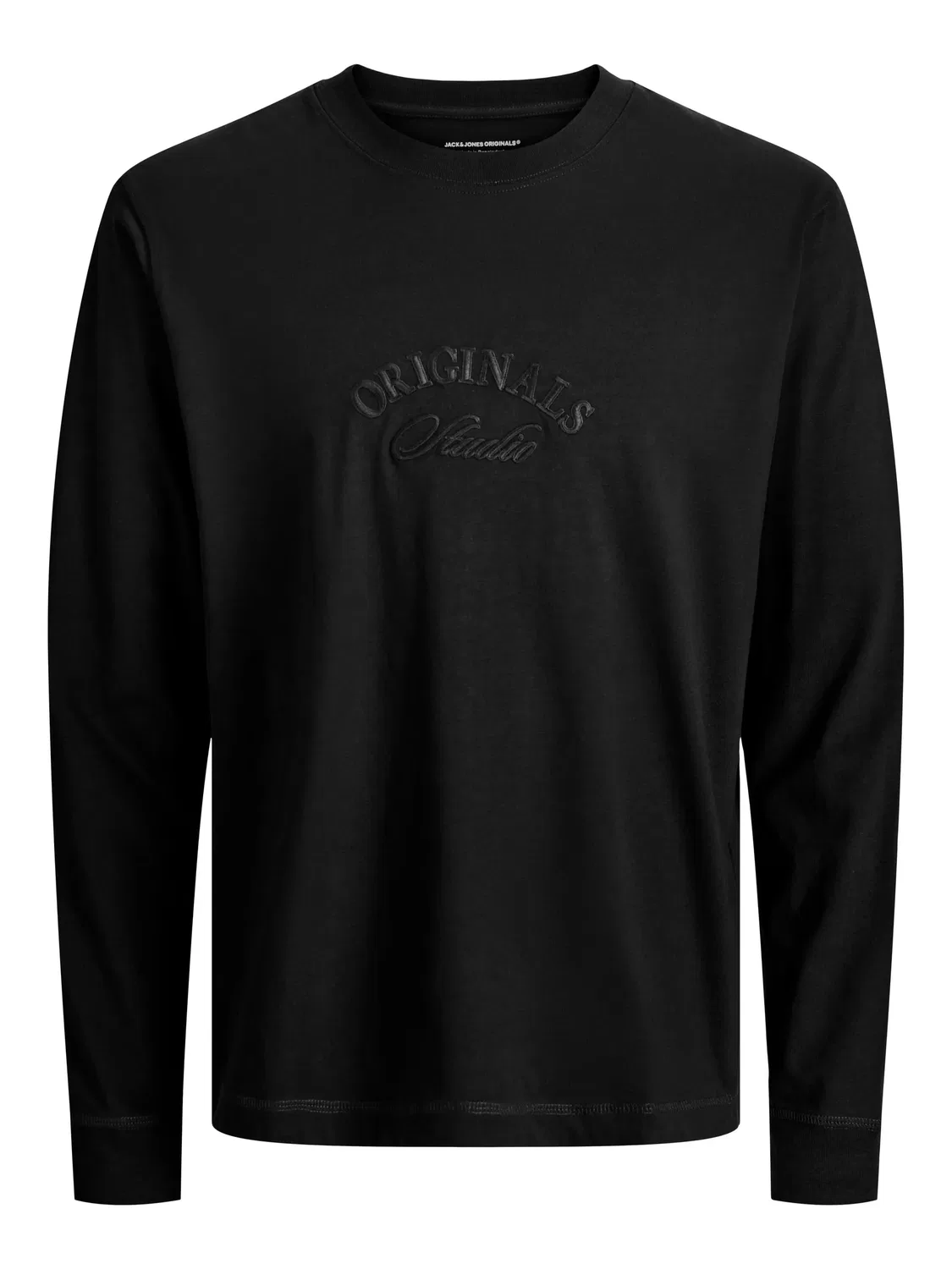 Лонгслив JORBLEECKER BRANDING TEE JACK & JONES Junior, черный — фото 2