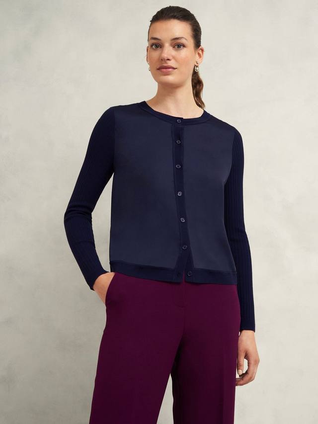 

Атласный кардиган trina Hobbs, цвет Hobbs Navy