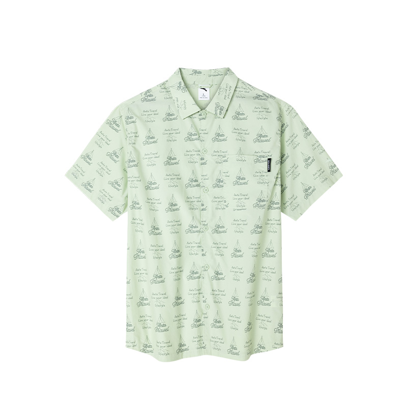 

Футболка Anta Life Collection мужская тающий снег зеленый CHAOJIANTA