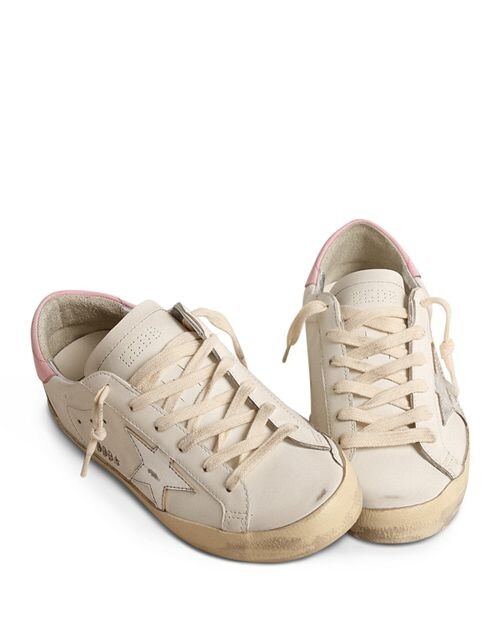 Женские низкие кеды Super-Star Golden Goose, цвет Ivory/Cream — фото 3
