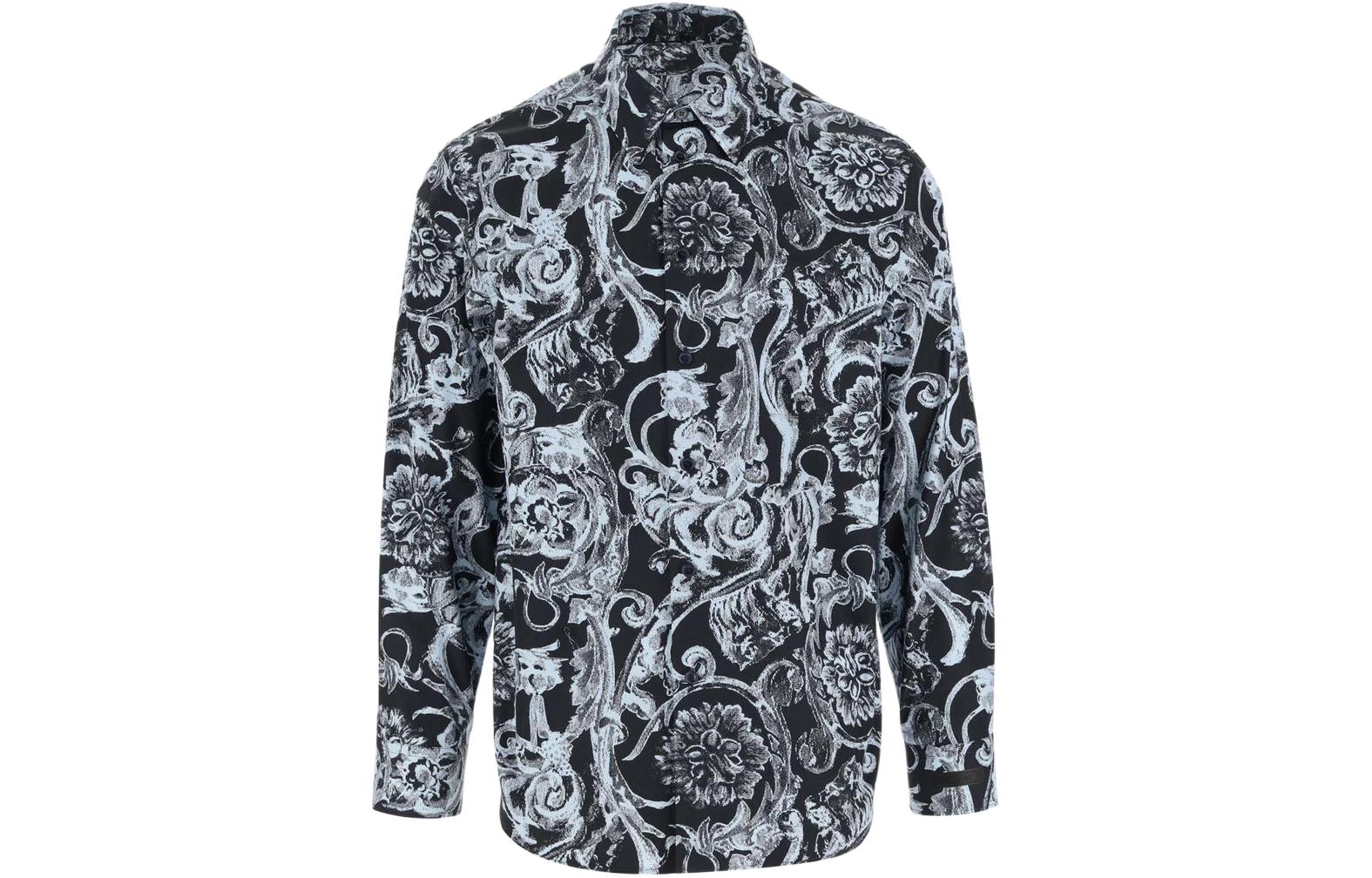 

Футболка Barocco из хлопка VERSACE, черная