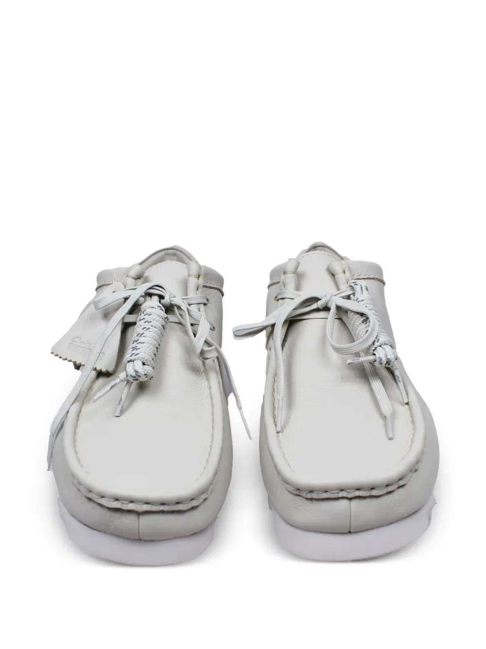 Кожаные ботинки на шнуровке Clarks Originals, белый — фото 3