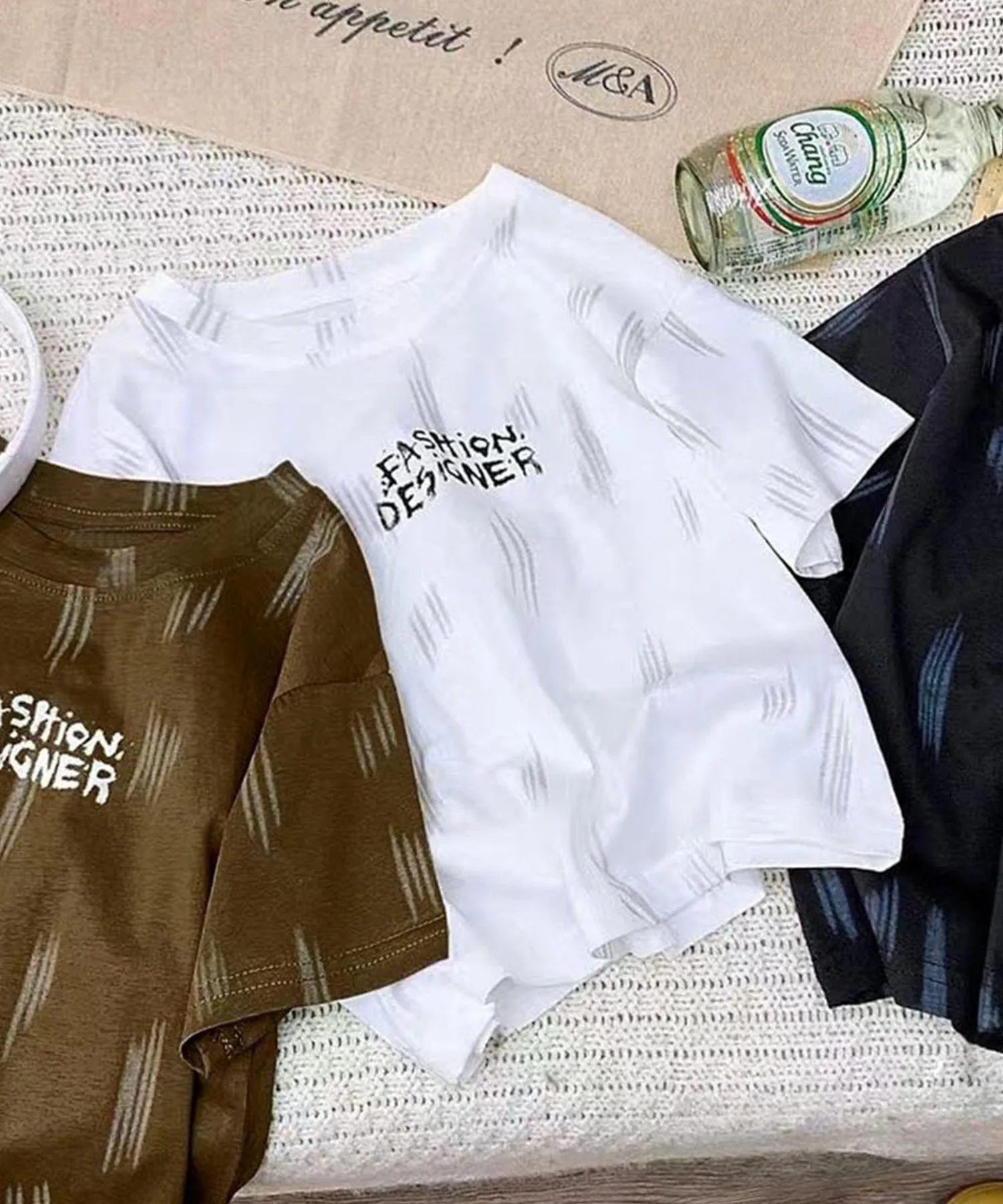 Повседневная футболка с принтом Aimoha Kids, White Other 1