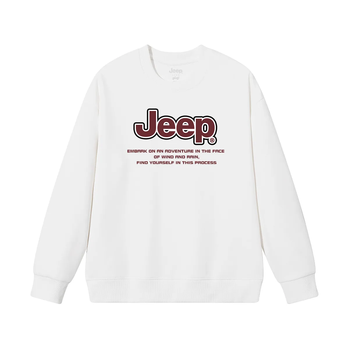Детский свитшот с круглым вырезом Jeep, хаки — фото 3