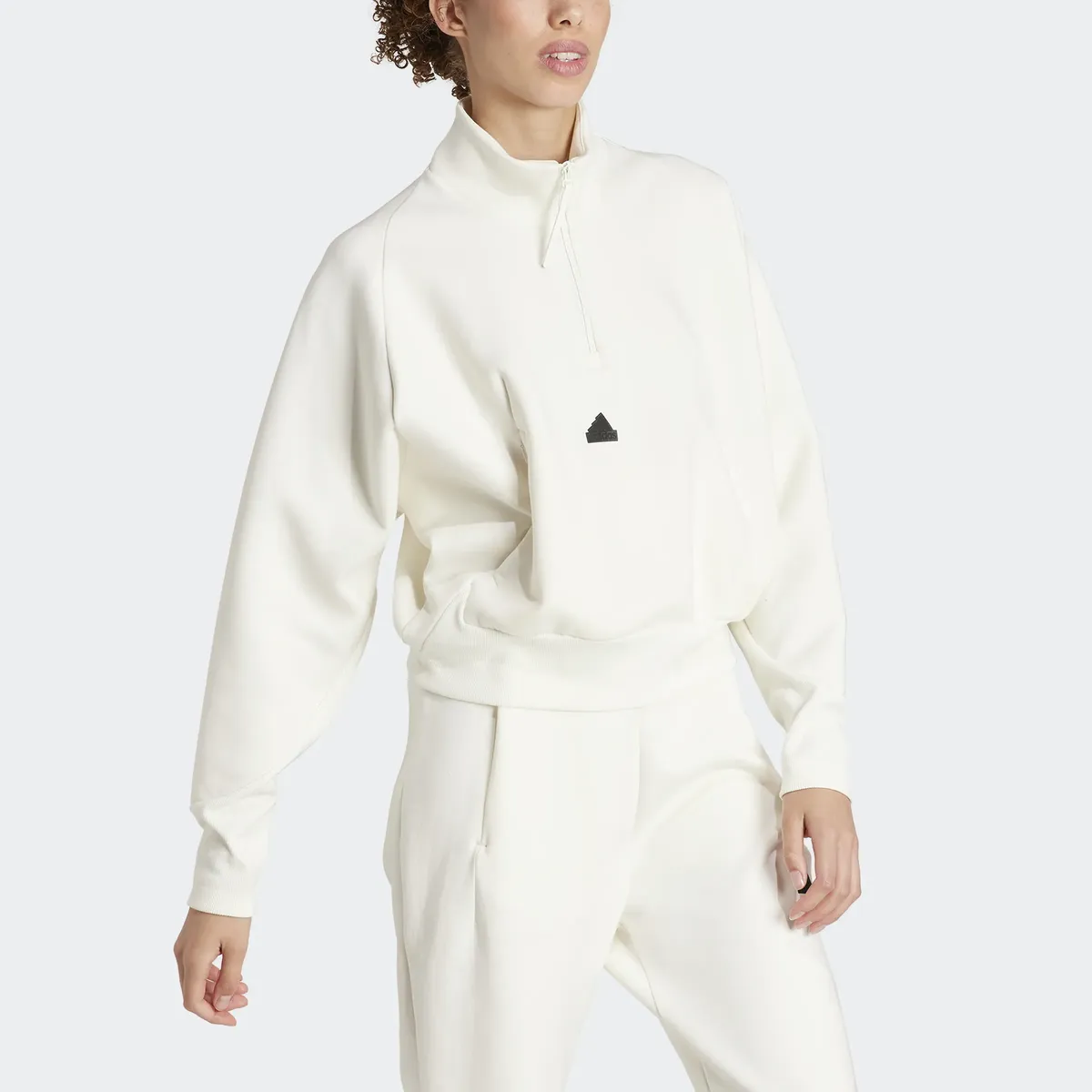 

Толстовка Adidas Sportswear "W Z.N.E. QZ ", кремовый