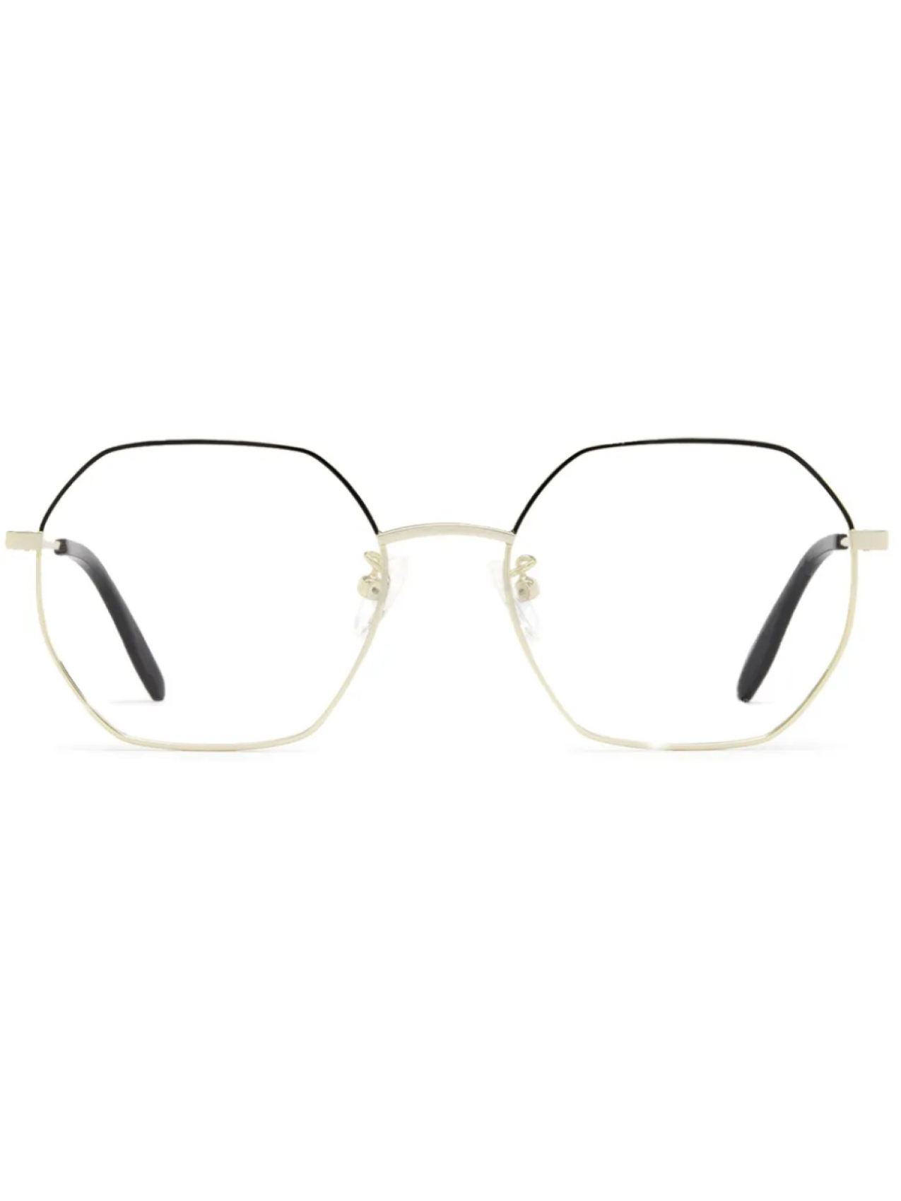 

Alexander McQueen Eyewear очки в геометричной оправе, золотой
