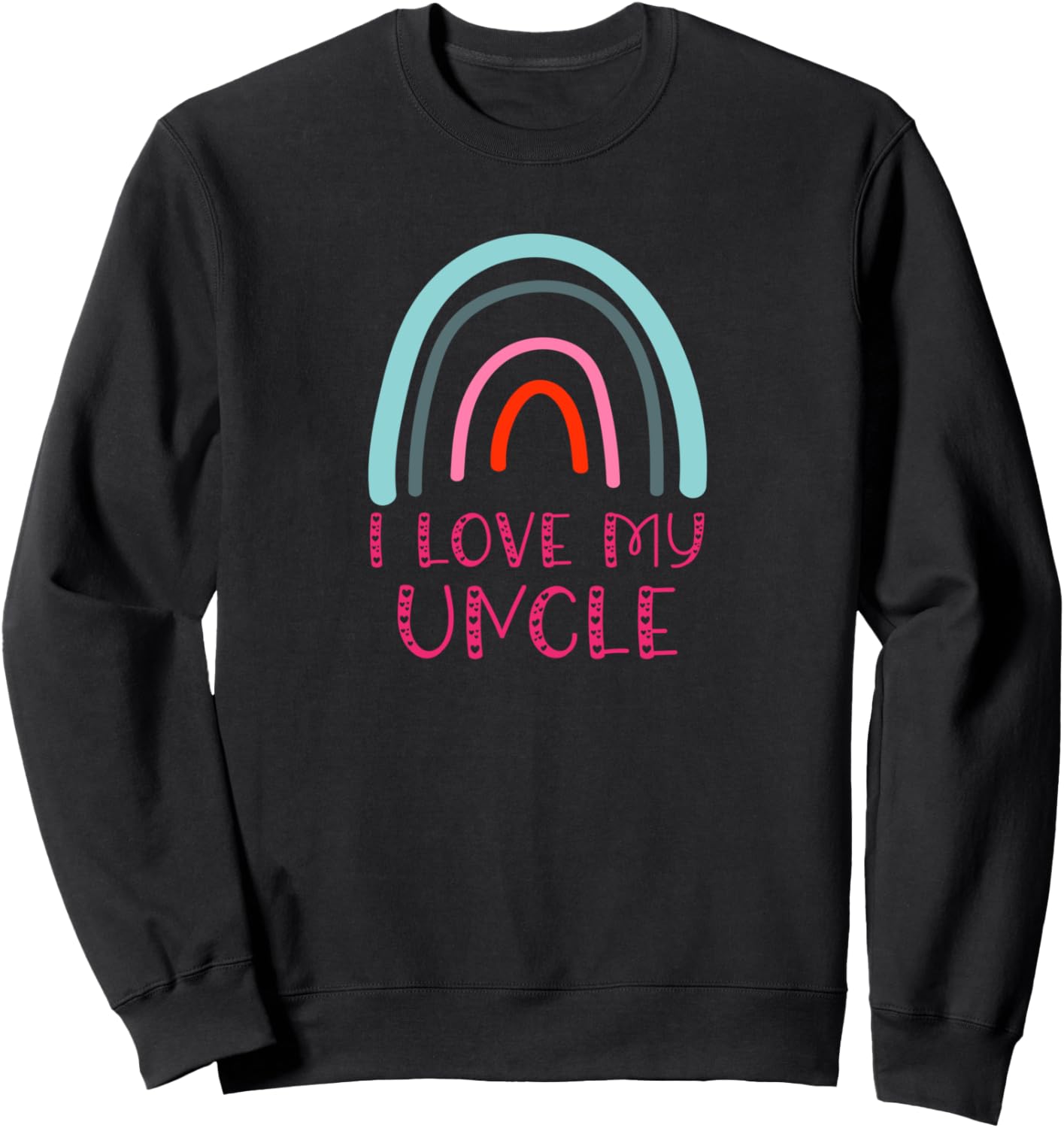 

Толстовка, Я люблю своего дядю в радужной толстовке Someone Loves Me Merch, черный