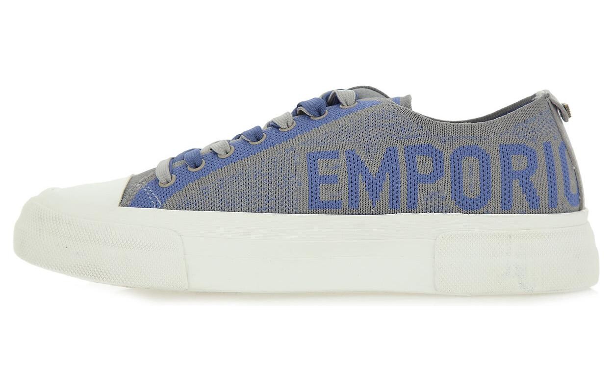 

Кроссовки EMPORIO ARMANI Skateboarding Shoes Men Low-top Gray, серый