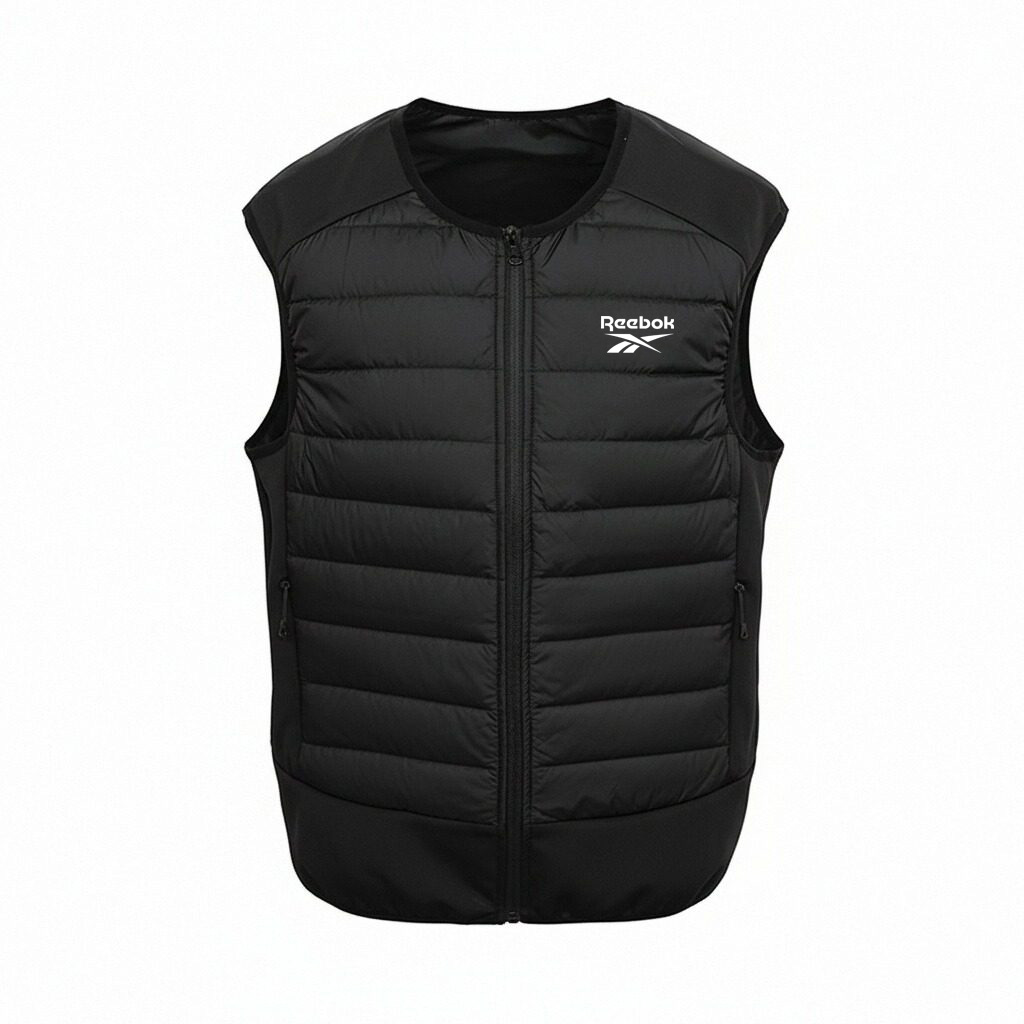 

Пуховик без капюшона Unisex с воротником-стойкой, умеренная посадка Reebok, черный