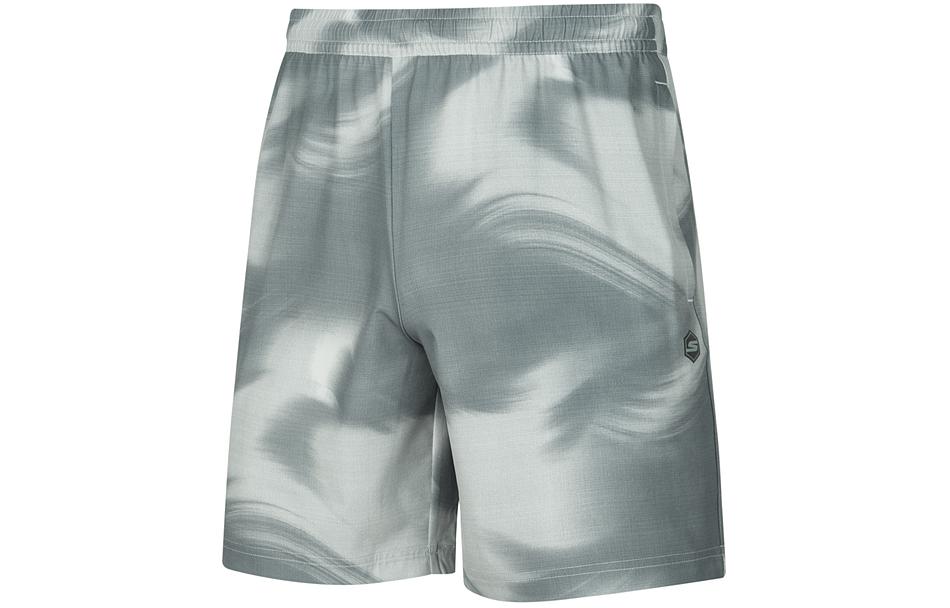 

Skechers Повседневные шорты мужские gray white ink all over print